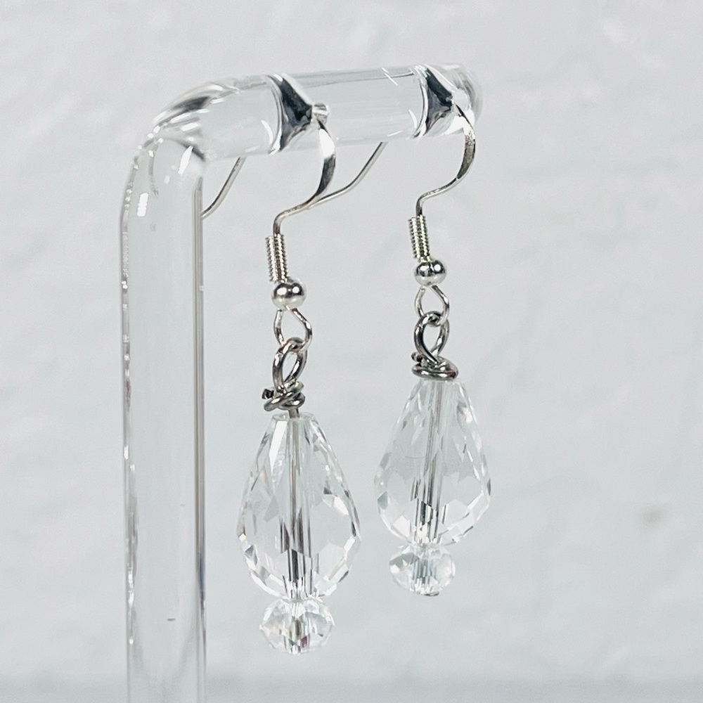 Crystal Drop Earrings - Picture 2 of 8
